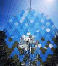 Vue du miroir du Large Size Telescope de CTA